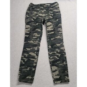 Anthropologie Pilcro and the Letterpress High Rise Skinny Camo Size 27‎ Corduroy